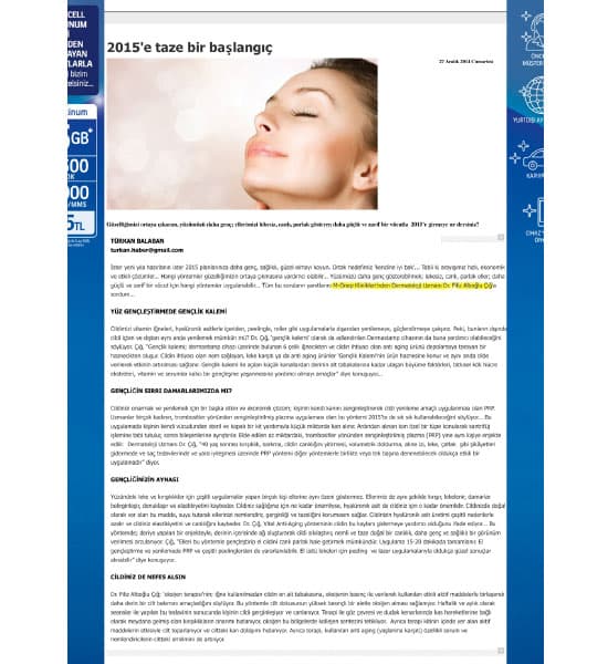 Dermal Klinik basın haberi