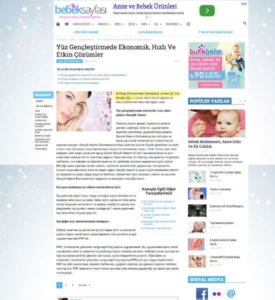Dermal Klinik basın haberi